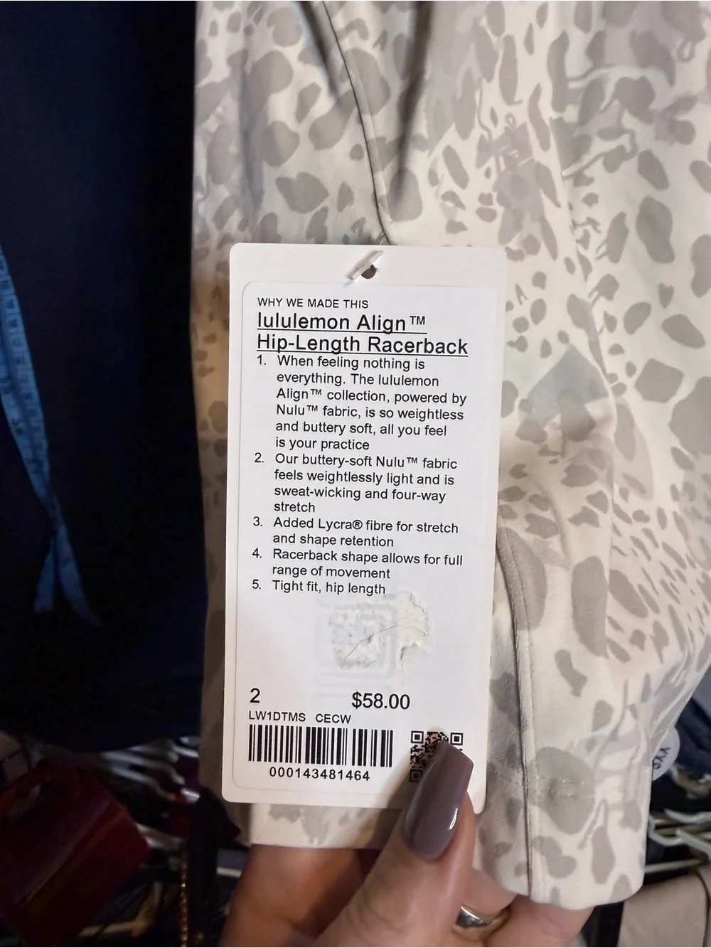 Lululemon size 2 align tank